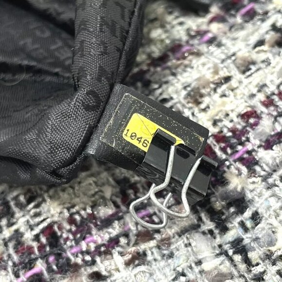 CHANEL Camelia flap Chain Shoulder Bag tweed gray - Picture 10 of 12